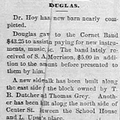 cr1871072903DouglasSidewalk.jpg: east side of block owned by T.B. Dutcher and Thomas Gray, north side of Center St. between School House and L. Upsa's place