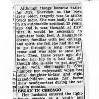          With a Happy Ending: Life of Last Saugatuck Lighthouse Keeper Called 'Typical American Saga', Kalamazoo Gazette, Joe Armstrong, no date; part 2 of 2
   