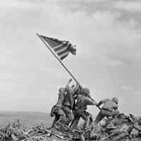          Raising the Flag on Iwo Jima, by Joe Rosenthal; 