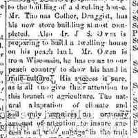          cr1869050803NewBuildings.JPG; Douglas - John Ryan, G. Seger, Thomas Collier druggist new store, J.S. Owen from Wisconsin
   