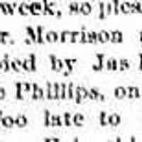          cr1871091603MorrisonSellsHouseToGertrudePhillips.jpg; Morrison sold house and lot of James Houtcamp to Miss Gertrude Phillips, a teacher
   