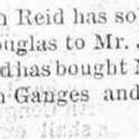          cr1882020301AdamReidDouglasHouseSold.JPG; Captain Adam Reid sold Douglas lot to Joe Thorne of Ganges
   