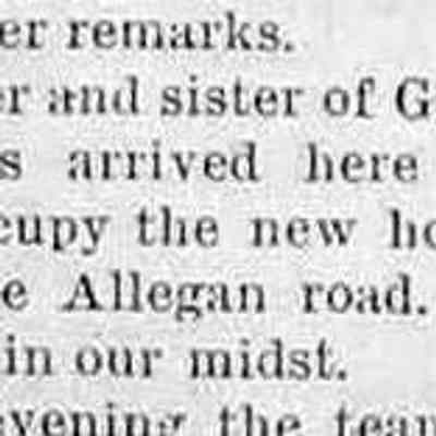 cr1883050401PhelpsHouseAlleganRd.jpg: The father and sister of George and "Et" Phelps will occupy hew house on Allegan Road