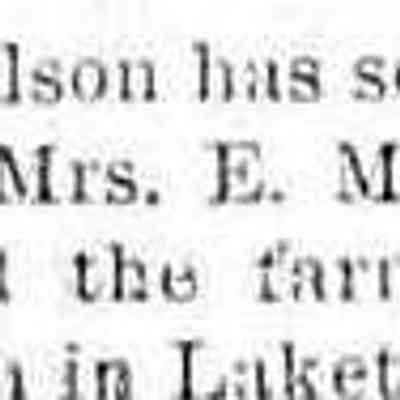 cr1884020801Douglas-ColsonToMcClintock.jpg: Wiliam Colson sold Douglas place to Mrs. E. McClintock and purchased T.E. Coon farm in Laketown