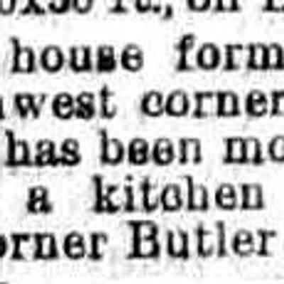 cr1886050701YorkHouseButler-Mary.jpg: MacCumber lot house moved to be kitchen for J. York's residence at corner of Butler and Mary Streets