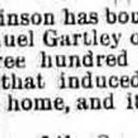          cr1887062401RobinsonBuysGartleyResidenceOnSquare.jpg; Miller Robinson bought Samuel Gartley residence on public square
   