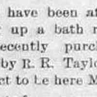          cr1899102001TaylorsAddABathroom.jpg; Charles Thew, R.R. Taylor
   