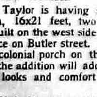          cr1900060101RRTaylorAdditionOnButler.jpg; R.R. Taylor Butler Street residence
   