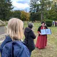          Julia Morrison Francis as presented by Linda Slusar; Event photo posted on facebook by the City of Saugatuck
   