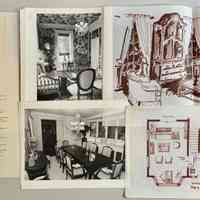          Metternich-Cole interior design studio documents including lists of professional achievements, photos and drawings
   