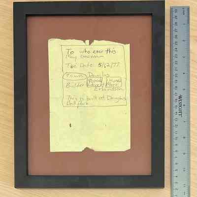 Erlandson time-capsule note