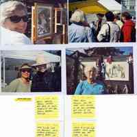          file908.jpg 1.9MB from 2021.72.02; September 2003 Photos by Johnn Malloy - Artists Dorothy Hanson, Lena Aukeman, Marsha Perry, Peggy Boyce, Jan Van Dis display their works at the Clothesline Art Show duirng Heritage Festival
   
