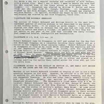 Notes on Douglas, Michigan