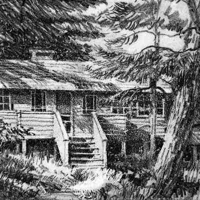 Tallmadge_cottage.jpg: Tallmadge cottage at Ox-Bow