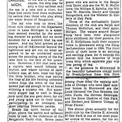 Boating article 1940