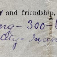          Signature; Wm King — 300 — Bowery. New York City — In care [or in case?] — Ed Lieb?z.
   
