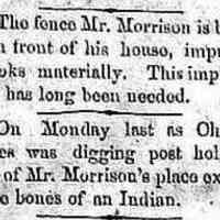          cr1869092503HamesDigsUpIndianBones.jpg; Charles Hames digs up bones at Mr. Morrison's place, presumed Stephen Morrison
   