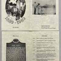 Pier Cove marker dedication brochure
