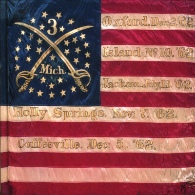 Third Michigan flag final.jpg 2MB: Permission required to reproduce this image. See the paperwork in box 108 SDHC Exhibits