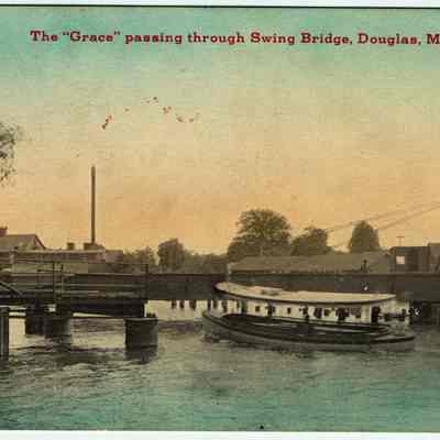 Grace passing through Swing Bridge, Douglas