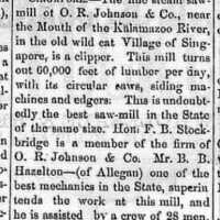 Singapore articles 1869-1920s