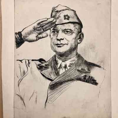 09. General Dwight D. Eisenhower saluting