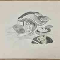          19. Watercolor and colored pencil sketch on illustration board.
   