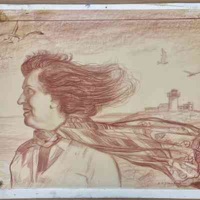 20. "Windswept" or "Study for Belle and Gusty Day"