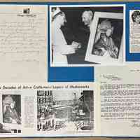          Collection of press and letters about the Pope Paul VI portrait.
   