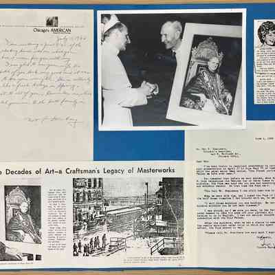 Collection of press and letters about the Pope Paul VI portrait.