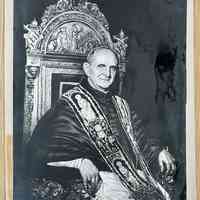          22. B/W Photograph of a watercolor portrait of Pope Paul VI
   