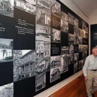          West wall; Wallpaper hung by Karen Dunn
   