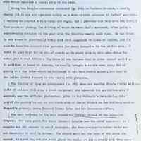          Prentice fax page 6 of 13; Just west of this building was the barber shop operated around 1915 by William Schultz, then by Osa Welch, and later for many years by Francis (Ky) Walz, while his wife Helen operated a beauty shop in the rear.
Among the Douglas merchants mentioned (p. 144) is Isadore Schuham, a short, chubby little man who operated mainly as a door-to-door salesman of ladies’ garments. I believe he started with a horse and wagon, but I remember him best with his Model T Ford roadster pickup, the driving of which he never fully mastered, often going a considerable distance in low gear with the throttle nearly wide open. He was known by the women in practically every home from Saugatuck to Glenn or beyond, and I’m sure he knew the correct size garments for every housewife in the entire area. I think he also kept tab on social events so he could drop by with a new dress for madam just a week before a big dance at the Eastern Star or other social activity. In addition to boxes of dresses, he usually brought with him some juicy bit of gossip or a few jokes which he delivered in his best Jewish accent, and most of the ladies looked forward to his visits with pleasure,
The listing of Douglas postmasters (p. 145) does not mention Minnie Finley William (wife of Wallace Williams, a local carpenter) who operated the post office and, I assumed, was the official postmaster, prior to Roy McDonald’s term. During this period the post office was on the north side of Center Street in the building west of Wiegert’s grocery, where Everard Thomas later had his insurance office.
The next building to the West housed the Central Office of the Telephone A Company. For many years Mrs Henry (Bessie) Schultz was the chief operator. As Isuppose was not unusual in small exchanges, she knew everyone’s number so it was not necessary to call by number. You simply gave her the name of the party you wanted to speak to, and she would place the call. At first nearly all lines were party lines, and all calls on a line were audible to everyone on that line. Naturally the curious would eavesdrop on neighbor’s calls, I believe our first call was two long rings and one short.
   