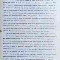          Prentice fax page 11 of 13; I'm not sure who started the Douglas garage (p. 391), but it may have been E.R. (Bert) Nevins, who was the husband of Nurse Faith Nevins (p. 383). The garage was located first on Center Street across from the hotel and later on Main Street north of Center in what had previously been a livery stable. I worked in the garage as a helper off and on from about 1921 to 1926, and I know Nevins had been in business several years before that and continued after I left. During part of this time his chief mechanic was his son-in-law Willard Fiske, who had been trained in a technical school and was well qualified. To be successful in a small town garage, one had to learn to improvise. There was no auto-supply store for many miles, and parts for some of the lesser known makes were hard to obtain. I recall our putting Chevrolet ignition parts on Mr Christenson's Briscoe, and he never learned the difference. Likewise a Ford wheel was put on an Oldsmobile that had gone in the ditch during an ice storm. In this instance the substitution was evident, but at least the motorist was able to continue on his journey.
My job at the garage included a variety of duties. I sold gasoline (from the one pump with the big glass bowl) and motor oil. The garages in Douglas, Saugatuck, and elsewhere were selling fuel long before service stations became popular. The Standard Red Crown station in Douglas and the Shell station on the site of the discontinued interurban depot in Saugatuck, for example, came later. The garages sold only one grade of gasoline. High test gas was not yet generally available or needed by the low compression motors of that period. I patched (vulcanized) inner tubes for the numerous flat tires that were brought in by motorists, and I towed in disabled cars. I was too young to obtain a driver's license, but, with the sheriff nearly 20 miles away, such requirements were seldom enforced in the local area. Except for a brief lecture, which I deserved, from Frank Wicks for my making a left turn without signaling, no one ever complained about my driving. And at times I helped the mechanic in the shop.
   
