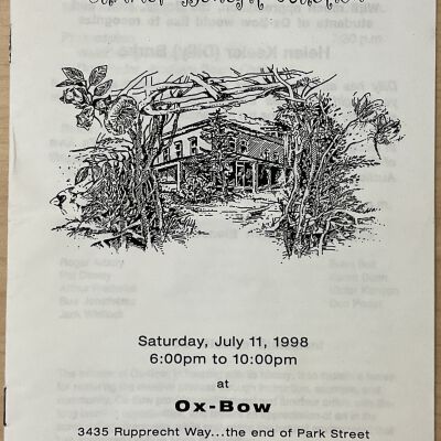 Ox-Bow Summer Benefit program, 1998