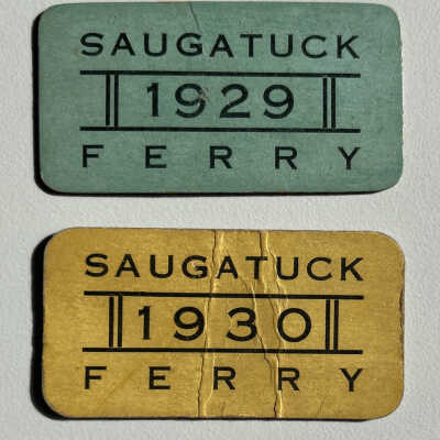 Saugatuck Ferry pass cards 1920 and 1930
