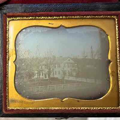 detail from group 2: Home of Judge Robert Porter and his wife Roxanna Root, Prattsburgh, N.Y. "The Lily of the Valley" between Bath and Geneva, N.Y.