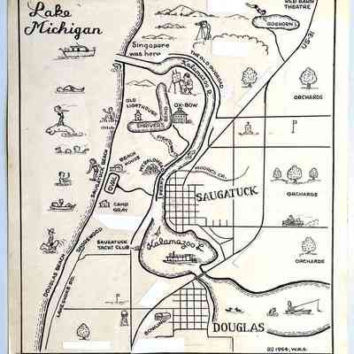 Map illustration 1954 W.R.S.