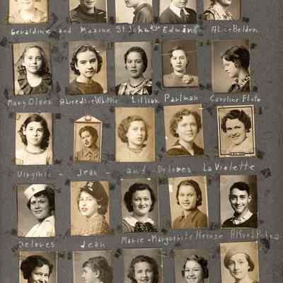 More_Friends.jpg 2.2MB: Geraldine and Maxine St. John, Alice Belden, Ruth Newnham, Betty Vivian Powers, Joyce Force, Henrietta Brackenridge, Alfred Pshea, Heinze, LaViolette, Mary Olsen, Alice Jean Whipple, Lillian Partman, Caroline Floto,