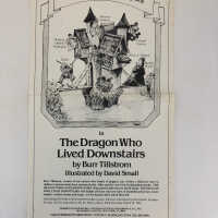 The Dragon Who Lived Downstairs ad and note