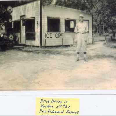 Dutch Dailey in uniform of the New Rihmond Baseball