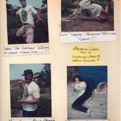 Scan-100810-0003.jpg 711KB: Baseball cards August 1992, Lighthouse Jeeps 24, OxBow Sluggers 8: Chris "the Grimace" Deam, Swifty "Christie" Takkster Rixford Cheat!, "Loose Goose" Bruce Drumm, Lascivious Laura