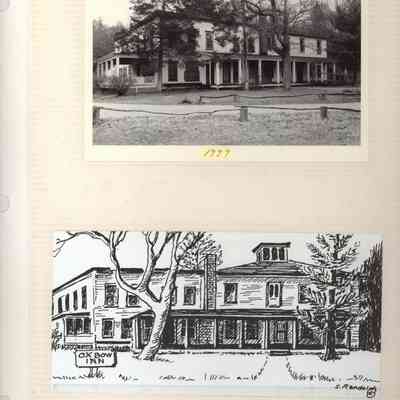 Scan-100810-0009.jpg 806KB: Ox-Bow Inn photo 1999 and drawing by Sylvia Randolph