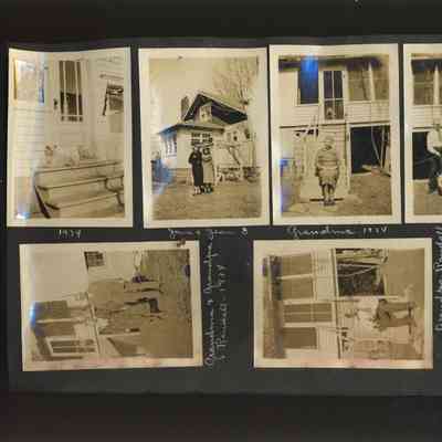 HB-0107.JPG 840KB: Jane and Jean, Grandma [Effie Randall], Henry Randall  from Henry Brady album