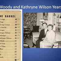          Woody and Kathryne Wilson bought the barrel from the Gallaes in late 1967 or early in 1968. They first operated The Barrel the summer of 1968 and ran it every summer through 1974.
Daughter Sue writes: “In 1972 my best friend from Evanston Township High School (IL), Ellen Sturm, and I came up and ran The Barrel all summer. We stayed in the little house that was behind The Barrel.
“Anyway, Ellen met a guy up in Saugatuck and ended up marrying him. That guy was Joe Clark, my bff Ellen Clark became the Saugatuck City Clerk for like 20 years. The Barrel has definitely contributed to the history of Saugatuck.”
   