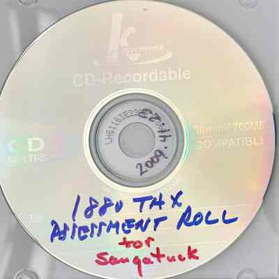 Tax Assessment Roll 1880 CD