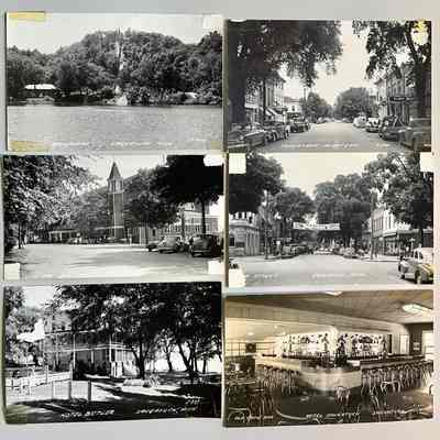 Real photo postcards 9-14, backs are blank