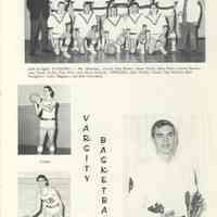          Compass 1964; Left to right: STANDING -- Mr. Domitrz, coach; Ron Brown; Dave Kelly; John Stitt; Carter Simon-son; Frank Kelly; Ron Stitt; and Mark Francis. KNEELING; Don Wicks; Vance Van Weiren; Bud Naughtin; Larry Higgins; and Bob Crawford.
   