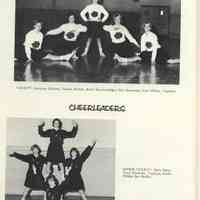          Compass 1964; CHEERLEADERS VARSITY: Jeannine Bekken; Sandra Dutton; Bette Brackenridge; Kris Simmons; Jean Miller, Captain.
JUNIOR VARSITY: Susie Bray; Teed Wieland, Captain; Laura Miller; Bev Butler.
   