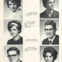          Compass 1964 Seniors; Joanne Drapak, Sandra Dutton, Nancy Fosdick, Albertus Geerdink, Elmo Gehrke, Margaret Gorz,
   
